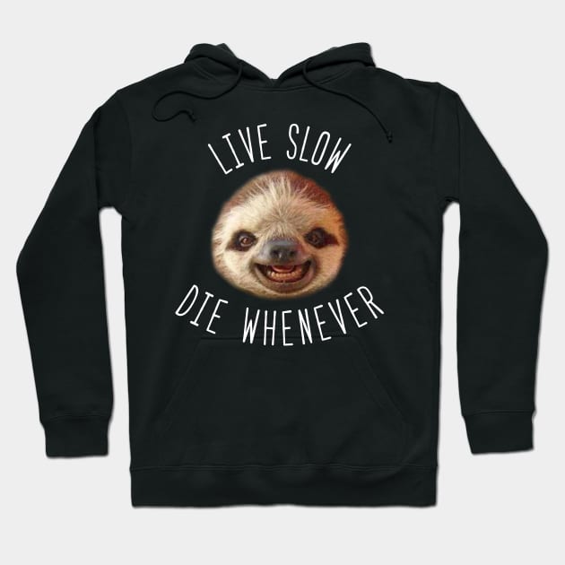 Live slow Die whenever Hoodie by whereismypandadesigns